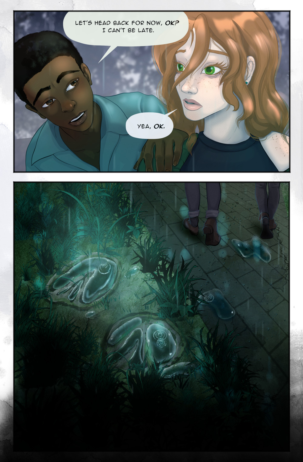 Kiera and Ed decide to walk back home.